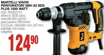 Mondo Brico Martelli vigor perforatori vbg-32 sds plus 1500 watt offerta