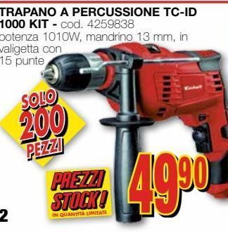 Mondo Brico Trapano a percussione tc-id 1000 kit offerta