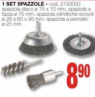 Mondo Brico 1 set spazzole offerta