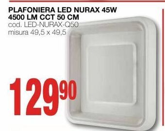 Mondo Brico Plafoniera led nurax 45w 4500 lm cct 50 cm offerta