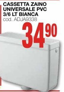 Mondo Brico Cassetta zaino universale pvc 3/6 lt bianca offerta