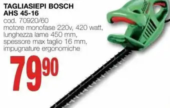 Mondo Brico Tagliasiepi bosch ahs 45-16 offerta