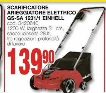 Mondo Brico Scarificatore arieggiatore elettrico gs-sa 1231/1 einhell offerta