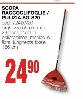 Mondo Brico Scopa raccoglifoglie pulizia sg-s20 offerta