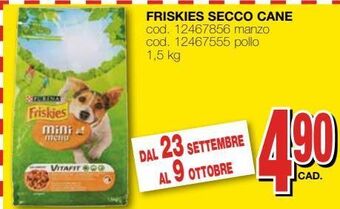 Friskies secco cane