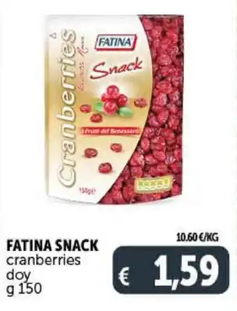 Deco Supermercati Fatina Snack cranberries doy 150 g offerta