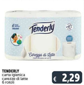 Deco Supermercati Tenderly Carta igienica carezze di latte 6 rotoli offerta