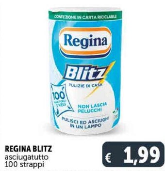 Deco Supermercati Regina Blitz asciugatutto 100 strappi offerta