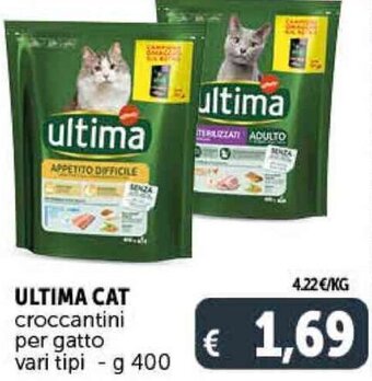 Deco Supermercati Ultima Cat Croccantini per gatto 400 g offerta