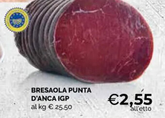 Mercatò Big Bresaola Punta d'Anca IGP offerta