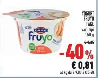 Conad Fage Yogurt Fruyo vari tipi 150 g offerta