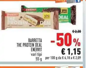 Conad Barretta The Protein Deal Enervit vari tipi 55 g offerta