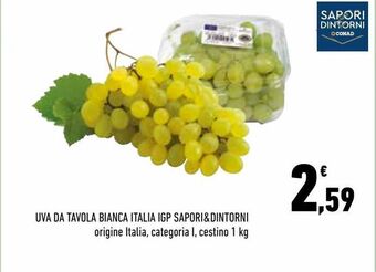 Conad City Uva da tavola bianca italia igp sapori & dintorni offerta