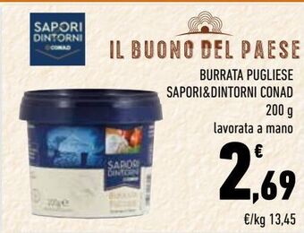 Conad City Burrata pugliese sapori & dintorni conad offerta