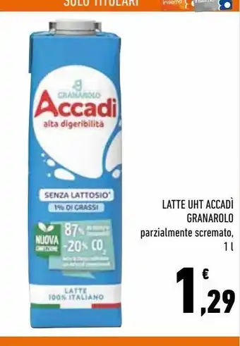 Conad City Latte uht accadi granarolo offerta