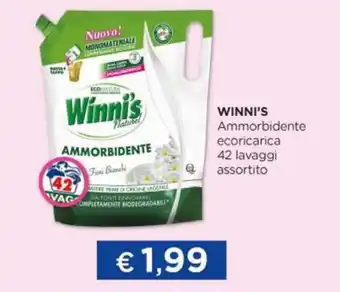 Acqua & Sapone Winni's Ammorbidente ecoricarica 42 lavaggi assortito offerta