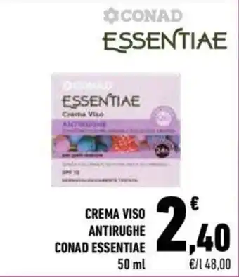 Conad Conad Essentiae Crema Viso Antirughe 50 ml offerta