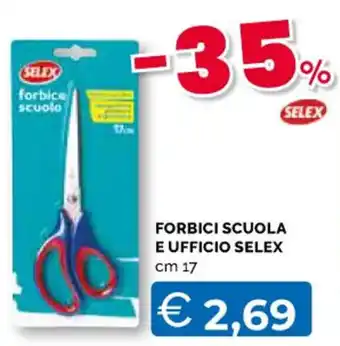 Mercatò Big Selex Forbici Scuola e Ufficio cm 17 offerta
