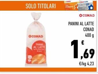 Conad City Panini al latte offerta