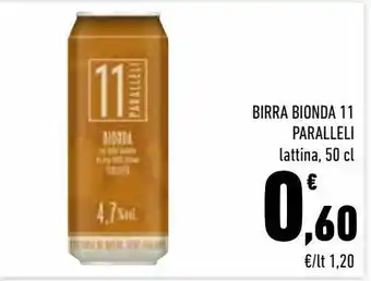 Conad City Birra bionda 1l paralleli offerta