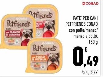 Conad City Pate' per cani petfriends conad offerta