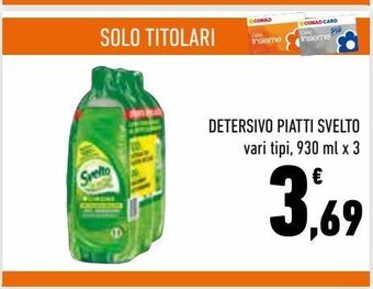 Conad City Detersivo piatti svelto offerta