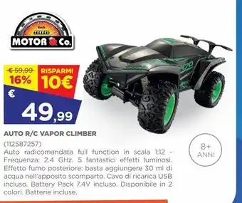 Auto r/c vapor climber