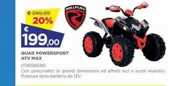 Toys Center Quad powersport atv max offerta