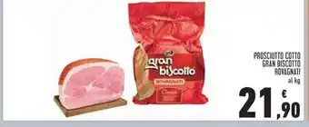 Conad Gran Biscotto Prosciutto Cotto Rovagnati al kg offerta