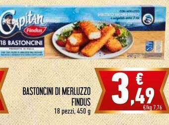 Conad City Bastoncini di merluzzo findus offerta