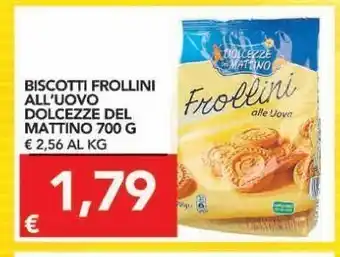 TuoDi Biscotti frollini all'uovo dolcezze del mattino 700 g offerta