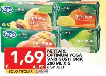 TuoDi Nettare optimum yoga vari gusti brik 200 ml x6 offerta