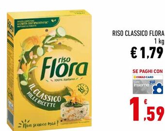 Conad City Riso classico flora offerta
