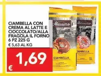 TuoDi Ciambella con crema al latte e cioccolato/alla fragola il forno 6 pz 225 g offerta