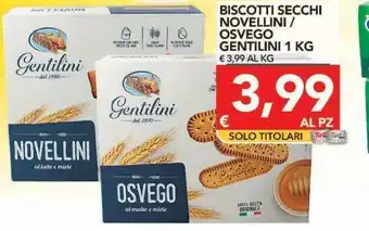TuoDi Biscotti secchi novellino / osvego gentilini 1 kg offerta