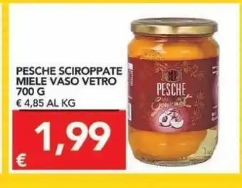 Pesche sciroppate miele vaso intero 700 g