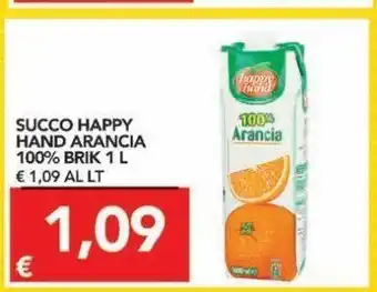 TuoDi Succo happy hand arancia 100% brik i l offerta
