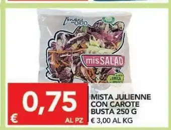 TuoDi Mista julienne con carote busta 250 g offerta