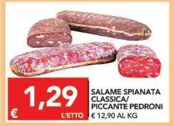 TuoDi Salame spianata classica/piccante pedroni offerta