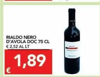 TuoDi Rialdo nero d'avola doc 75 cl offerta