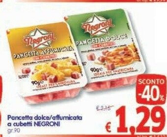 A&O Negroni - Pancetta Affumicata A Cubetti offerta