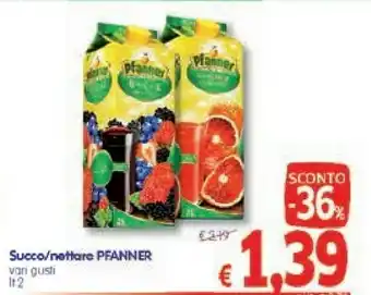 A&O Pfanner Pfanner - Nettare Di Uva 2000 G(ml) offerta