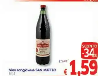 A&O San Matteo Vino Sangiovese offerta