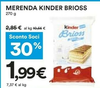 Coop Kinder  Brioss offerta