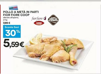 Coop Pollo A Metà In Parti Fior Fiore Coop Allevato All'aperto offerta