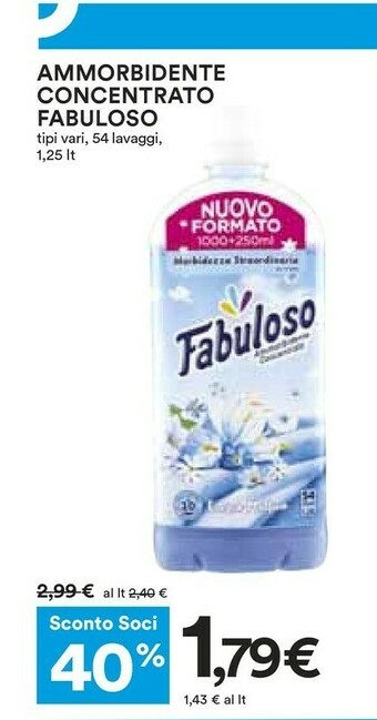 Coop Fabuloso Ammorbidente offerta