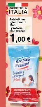 Carrefour Market Lysoform Salviettine Igienizzanti Mani offerta