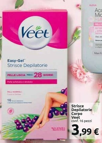 Carrefour Market Veet Strisce Depilatorie Corpo offerta