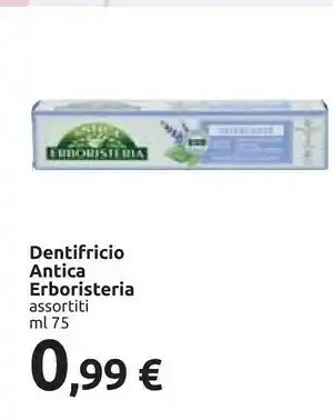 Carrefour Market Erboristeria Dentifricio Antica offerta