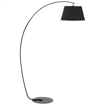 Brico Bravo Lampada da terra ad arco con paralume in tessuto e piantana rotonda offerta